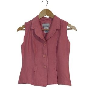 Vintage Pink Top, sleeveless jacket, 4P